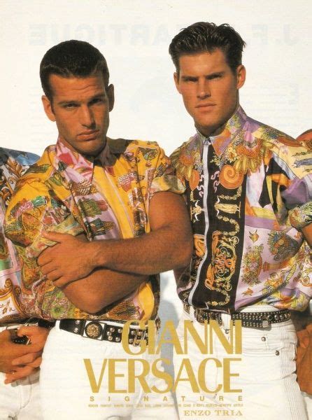 gianni versace moda anni 80 90 uomo|gianni versace stile.